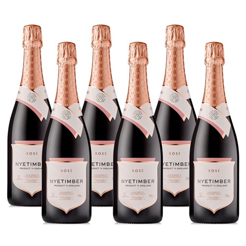 Crate of 6 Nyetimber Rose English Sparkling Wine 75cl